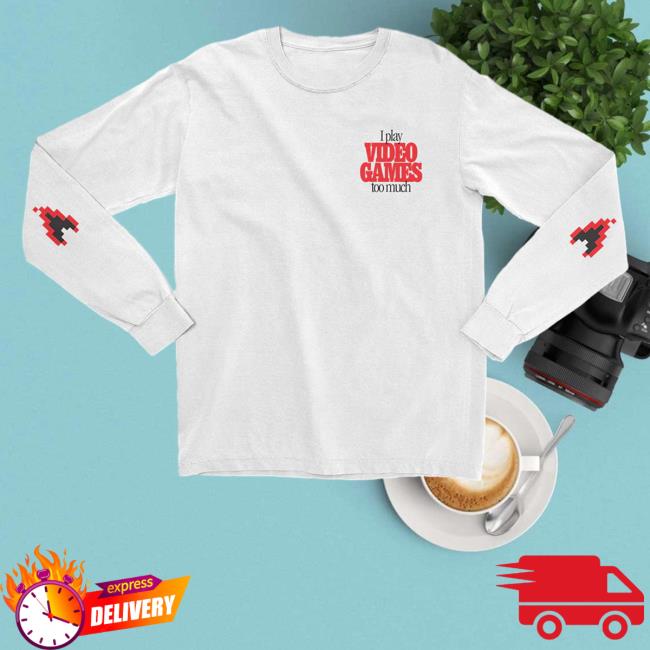 Official Technoblade Merch Hot Elbows I Play Video Games Too Much Pullover Sweatshirt