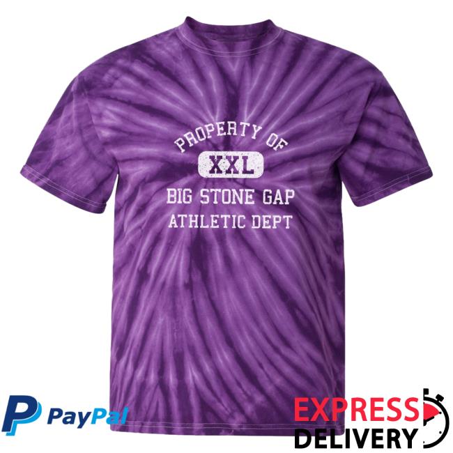 Official Hometown Apparel Clothing Merch Big Stone Gap Virginia Athletic Dept Tie Dye Shirt 2023 Purple