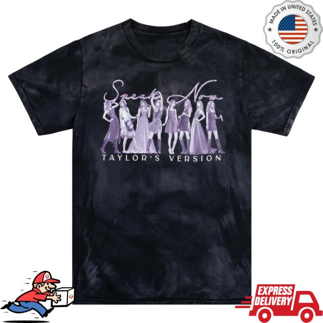 Official Spotify Merch Store Taylor Swift Speak Now (Taylor's Version) Eras Tie Dye Tees TaylorSwift Shop