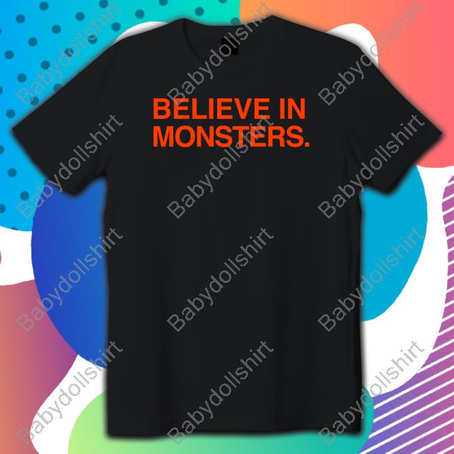 Obvious Shirts Believe In Monsters Hooded Sweatshirt