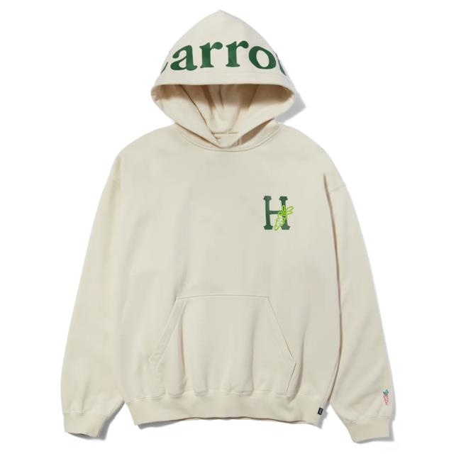 Huf Worldwide Store Shop Huf X Carrots Crew neck Sweatshirt Fleece Cream Hufworldwide