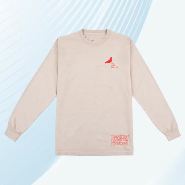 Official Mac Miller Store Thank You Long Sleeve T Shirt