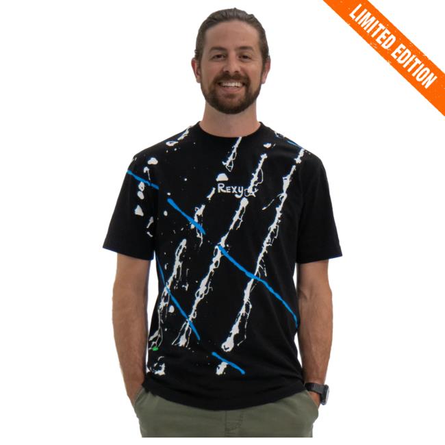 Official How Ridiculous Crane Art Black Tee