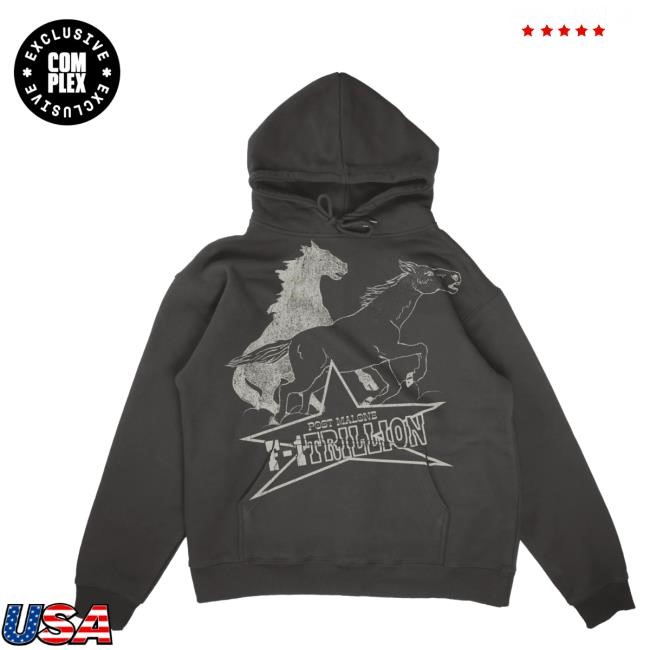Official Complex Merch Store Shop Post Malone F-1 Trillion Hooded Sweatshirt