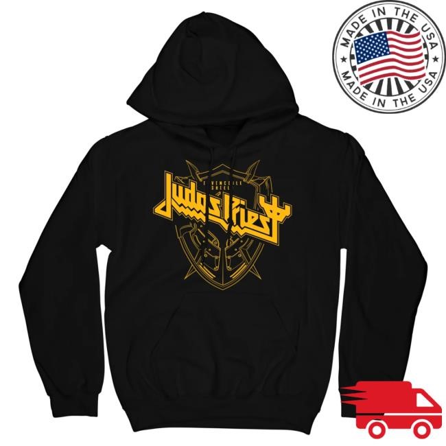 Official Judas Priest Invincible Shield Linear Attractive Hoodie