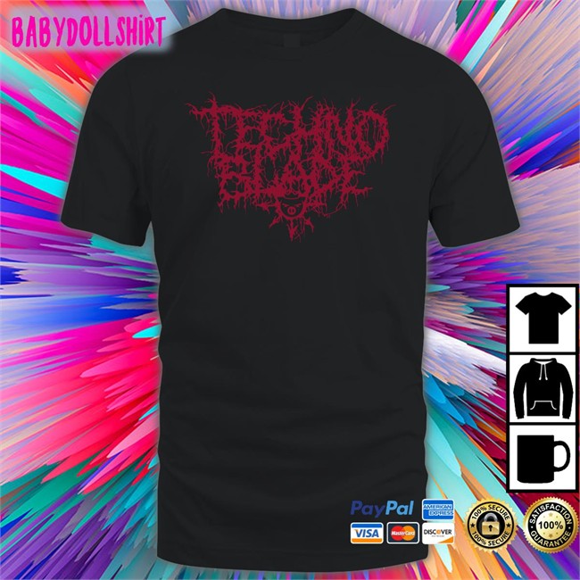 Black Technoblade Merchandise Technoblade Metal Font T Shirt