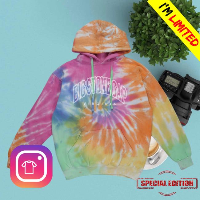 Official Hometown Apparel Clothing Merch Big Stone Gap Virginia Inline Tie-Dye Pull Over Hoodie S - 5XL Tie Dye Eternity