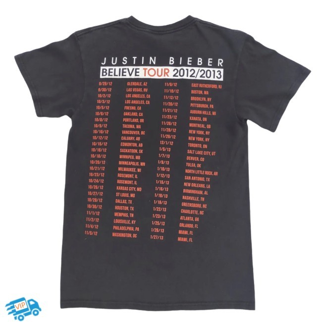 Official Justin Bieber Believe Tour 2012 Shirt - Justin Bieber