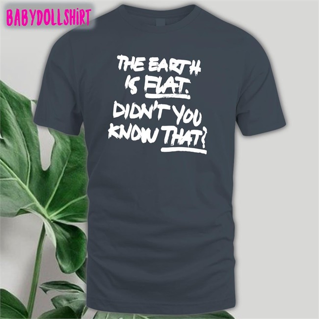 Min Yoongi The Earth Is Flat Didn't You Know That Original Tees Black Delilah Min