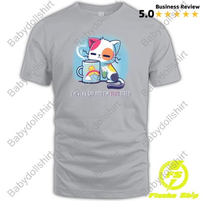 I'm Very Gay And I'm Very Tired Hooded Sweatshirt TeeTurle Merch