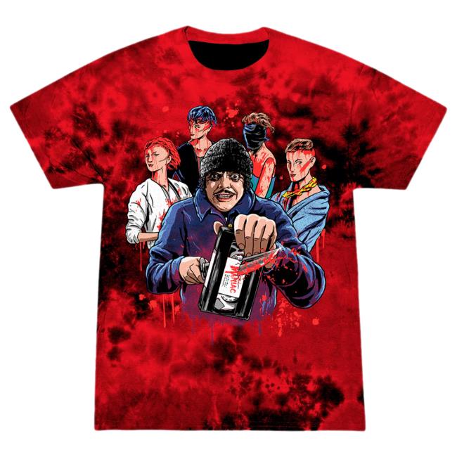 Official Cavity Colors Maniac: Just A Little Blood - Tees (Red Tie Dye)