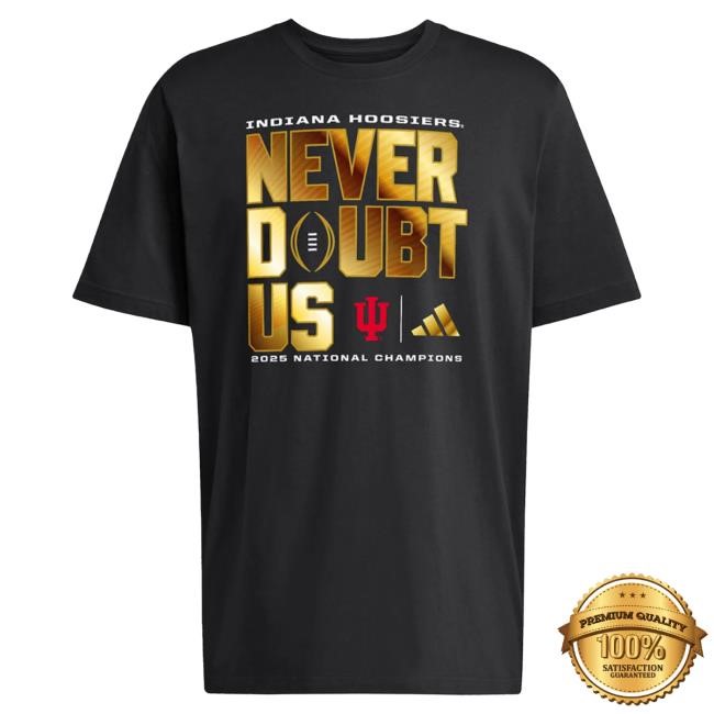 Official Youth Indiana Hoosiers NCAA Football Never Doubt Champ Apparel