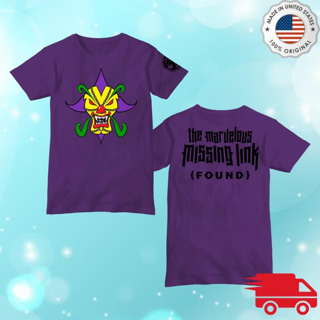 Official Icp Merch Clothing Store Insane Clown Posse The Marvelous Missing Link Found Purple Top Shirt