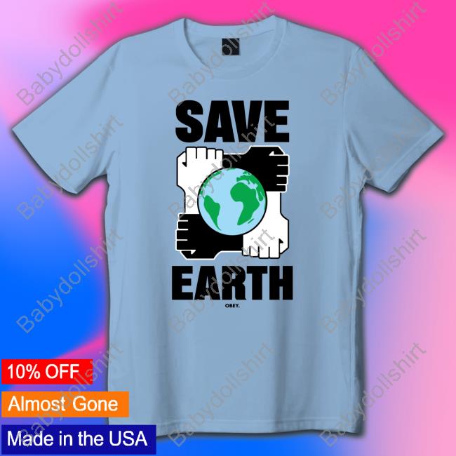 Official Dogfish Menswear OBEY Save Earth Hoodie