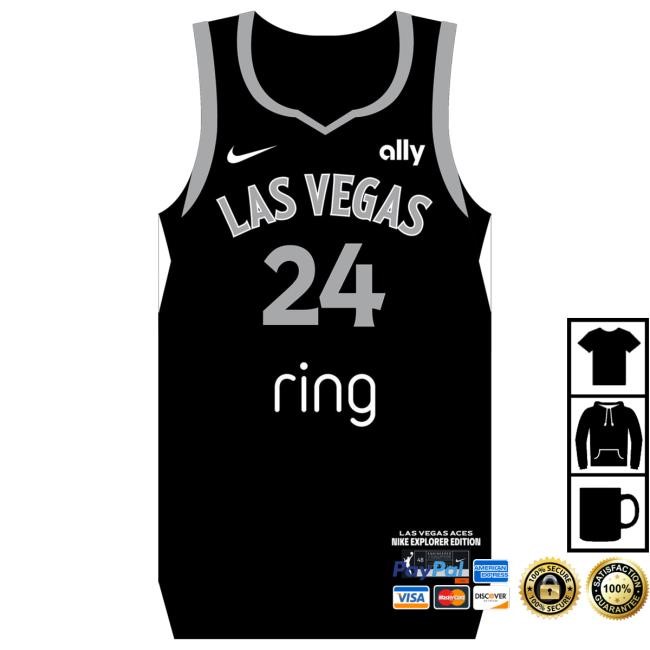 Nike Las Vegas Aces Jewell Loyd Explorer Jersey Shirts