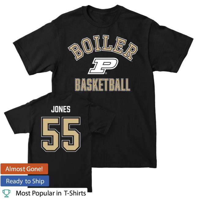 Official The Purdue Nil Store Merch Men's Basketball Black Classic - Lance Jones | #55 Shirts