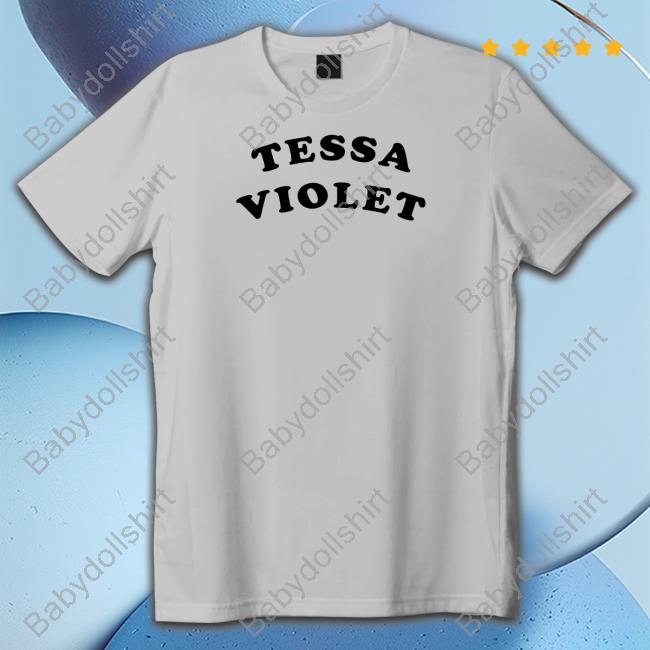 Tessa Violet Arched Letter Shirt