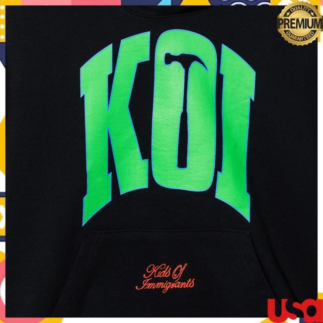 Official Kids Of Immigrants KIDS By KOI Hardware Pullover Hoodie