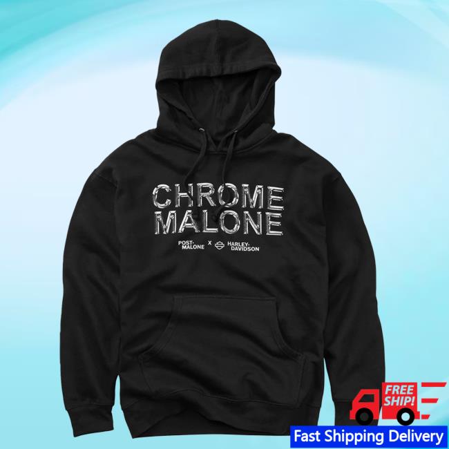 Post Malone X H-D Chrome Malone Pullover Pullover Hoodie