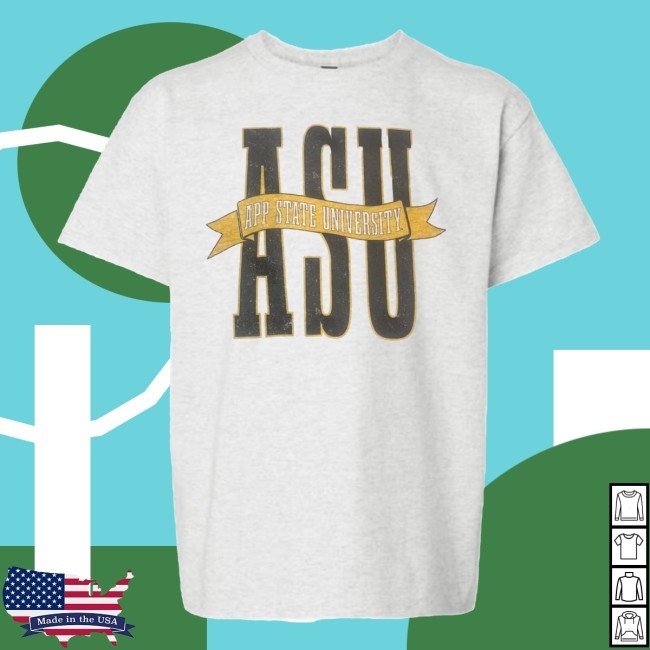 Campusstore Shop Scarlet And Gold Asu Banner Youth Tee Shirt