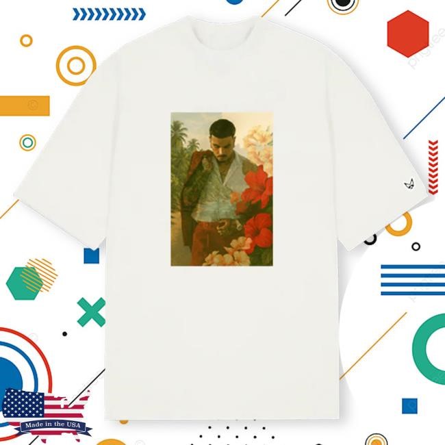 Official Rauw Alejandro Merch Store Shop Raul Portrait Shirt Off White