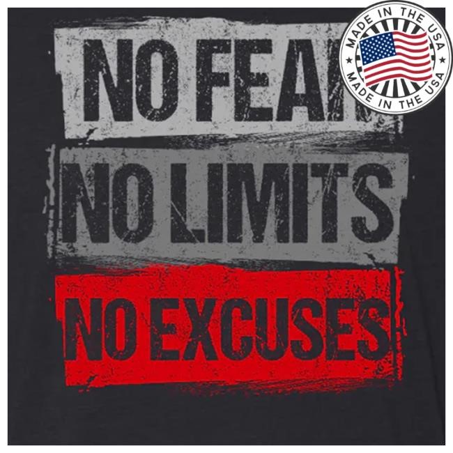 Official Enrforce Store Shop No Excuses Shirt New