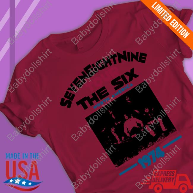 Official Seven Eight Nine Tour The Six North America 1974 T-Shirt