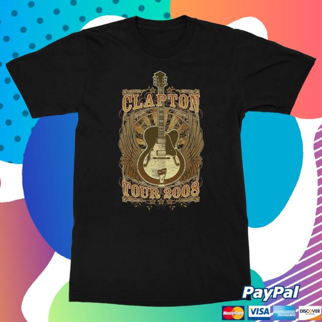 Official Eric Clapton Merch Store Tour 2008 Shirt