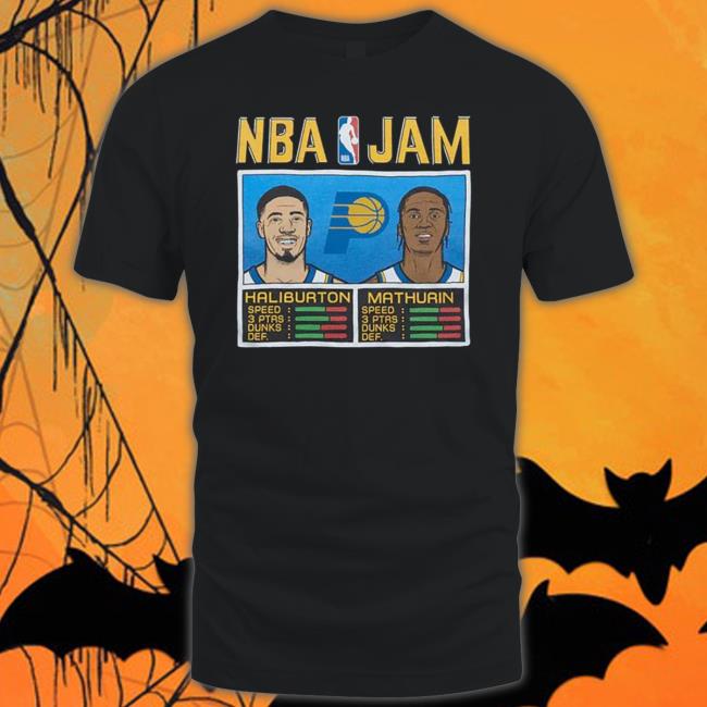 Nba Jam Pacers Haliburton And Mathurin Sweatshirt