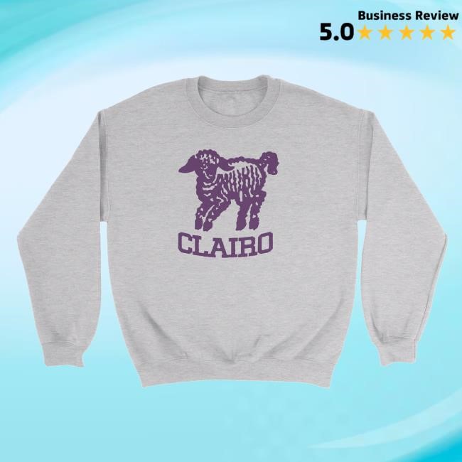 Clairo Official Merch Clairo Lamb Crewneck Sweatshirt Clairo Clothing Shop Apparel Clairo Band