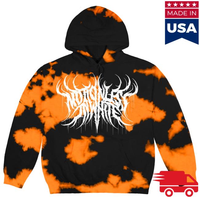 Motionless In White Merch Store Orange Bleach Hoodie