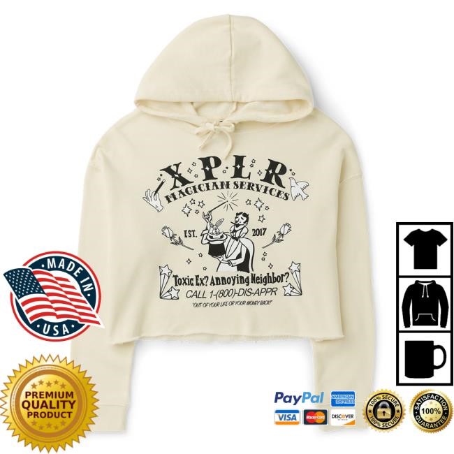 Xplr Sam And Colby Magician Services Heather Dust Pullover Hoodie