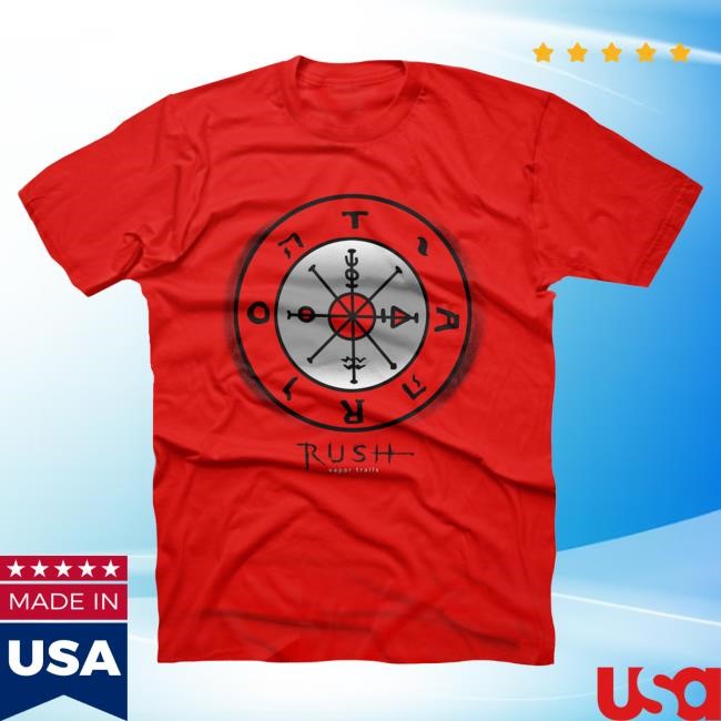Official Rush Band Vapor Trails Red Tarot T-Shirt