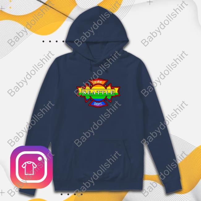 Official Fire Seattle Dept Rainbow LGBT Shirts