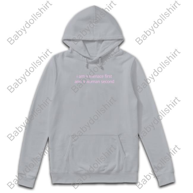 Official Kenzianidiot I Am A Menace First And A Woman Second Hoodies