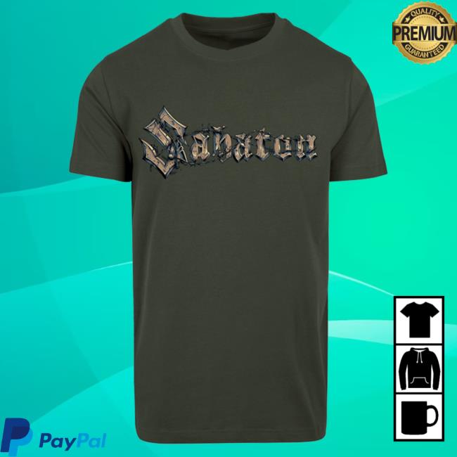 Official Sabaton Merch Store Sabaton Barbed Wire Khaki Tee Sabaton Shop