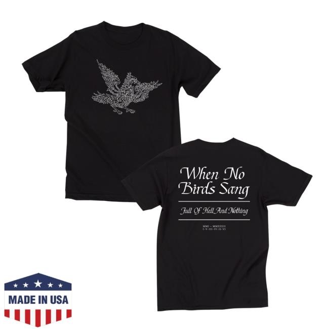 Official Full Of Hell Shop Merch Full Of Hell And Nothing Bird Black Tees