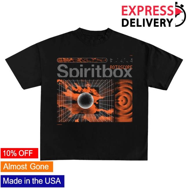 Official Spiritbox Merch Store Spirit Box Rotoscope Black Tee Spiritbox Clothing Shop