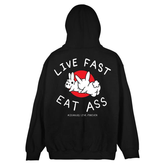 Official Linda Finegold Merch Store Live Fast Eat Ass Long Sleeve Shirts Black Lindafinegold Clothing Shop