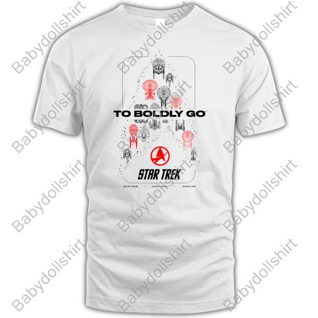 Star Trek To Boldly Go Shirts
