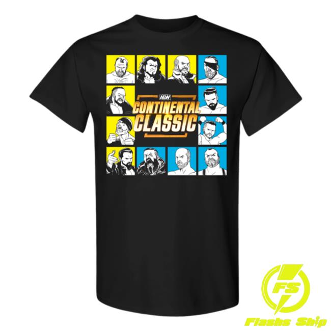Official Aew Continental Classic - Tournament Lineup Shirt