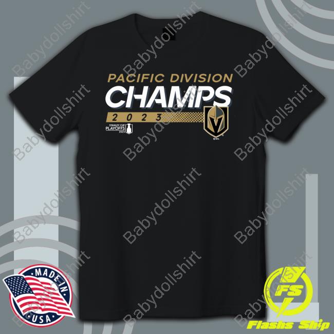 NHL Shop Vegas Golden Knights 2023 Pacific Division Champions Shirt
