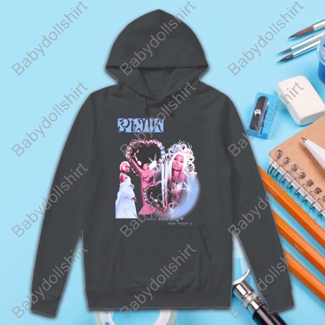 Official Pink Friday 2 Nicki Minaj Merch Cotton Candy Collage Tee