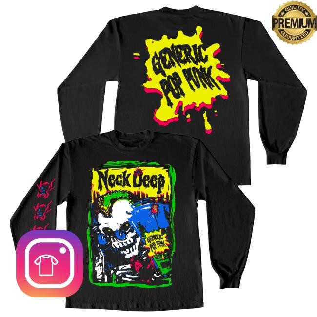 Generic Pop Punk: Skull L/S Shirt Neck Deep Official Store Merch