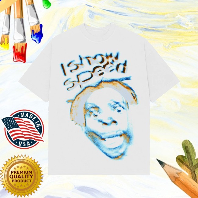 Blurred Photo White Tee – IShowSpeed Shop