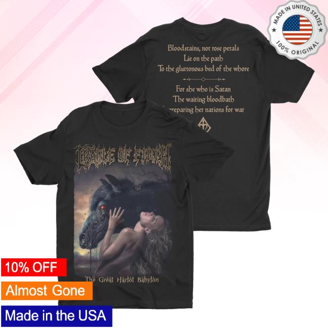Official Night Shift Merch Indie Merch Store Cradle Of Filth - The Great Harlot Babylon Attractive Shirt NightShiftMerch IndieMerchStore