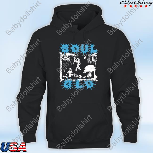 Official Evil Greed Merch Soul Glo Logo Blue Long Sleeve Tee