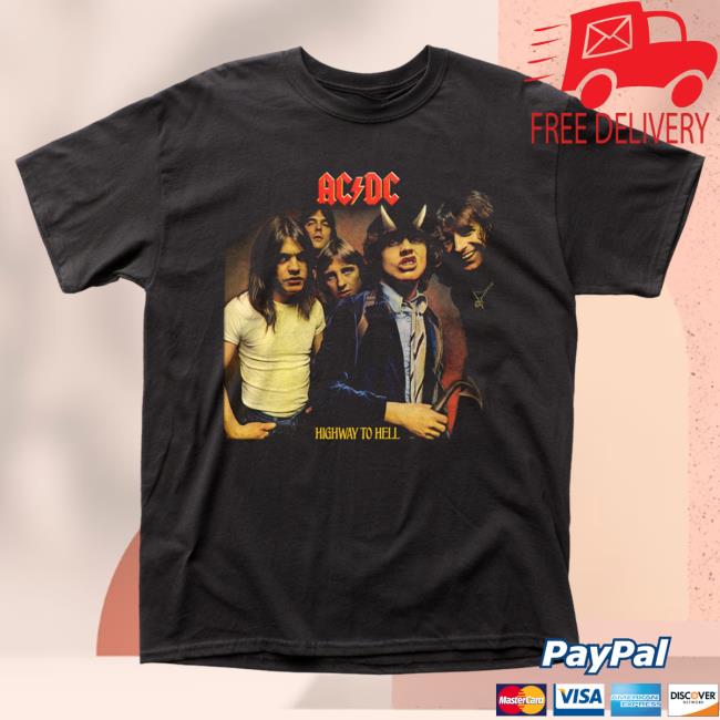 Official Ac Dc Merch Store Ac/Dc Highway To Hell 1979 Tour Popover Shirt Ac Dc Shop Acdc Clothing