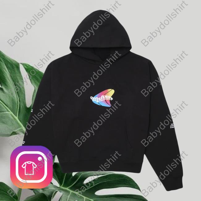 Official Msftsrep Clothing Msftsrep Trippy Summer Basic Tshirt Black