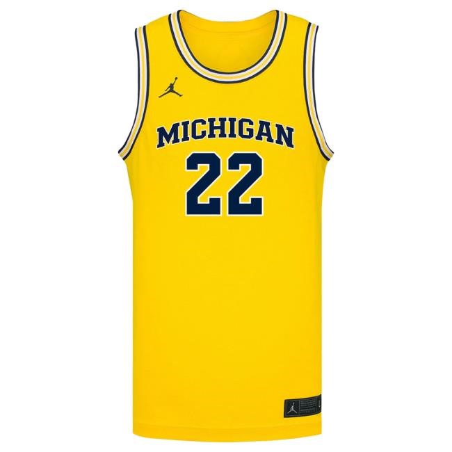 Michigan Wolverines #22 Kendall Dudley Student Athlete Maize Women's Basketball Jersey Shirts The M Den Shop Official